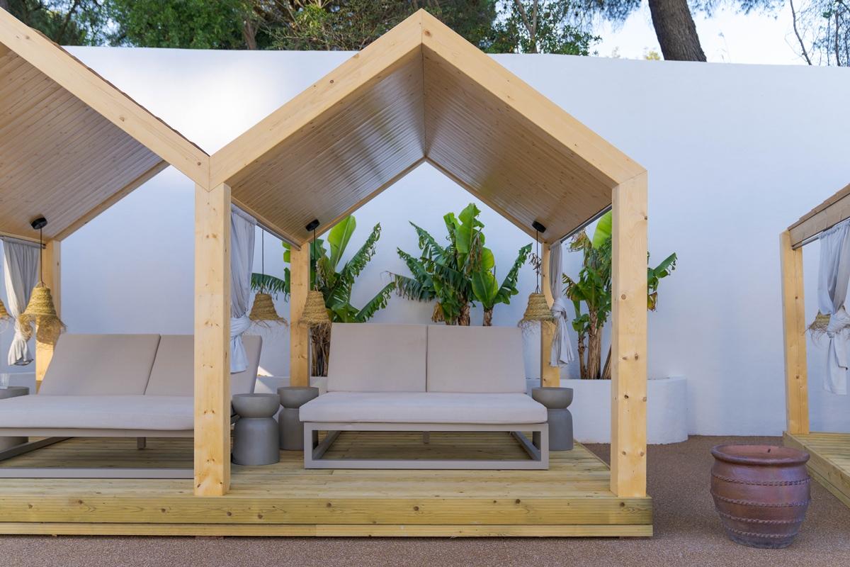 Pestana Blue Alvor Beach Dış mekan fotoğraf A 3D rendering of a pergola